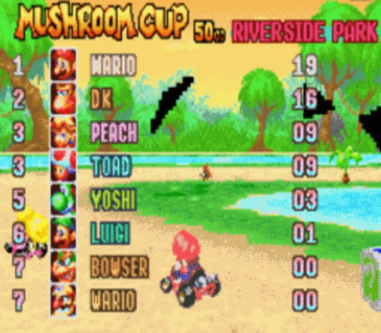 Captura de pantalla - Mario Kart: Super Circuit