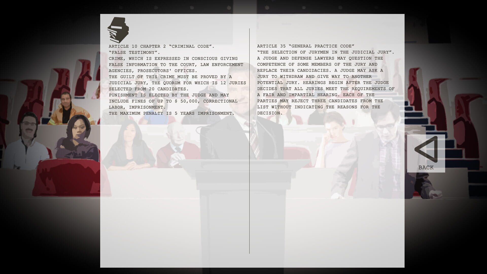 Man of Law | Judge simulator - Screenshot