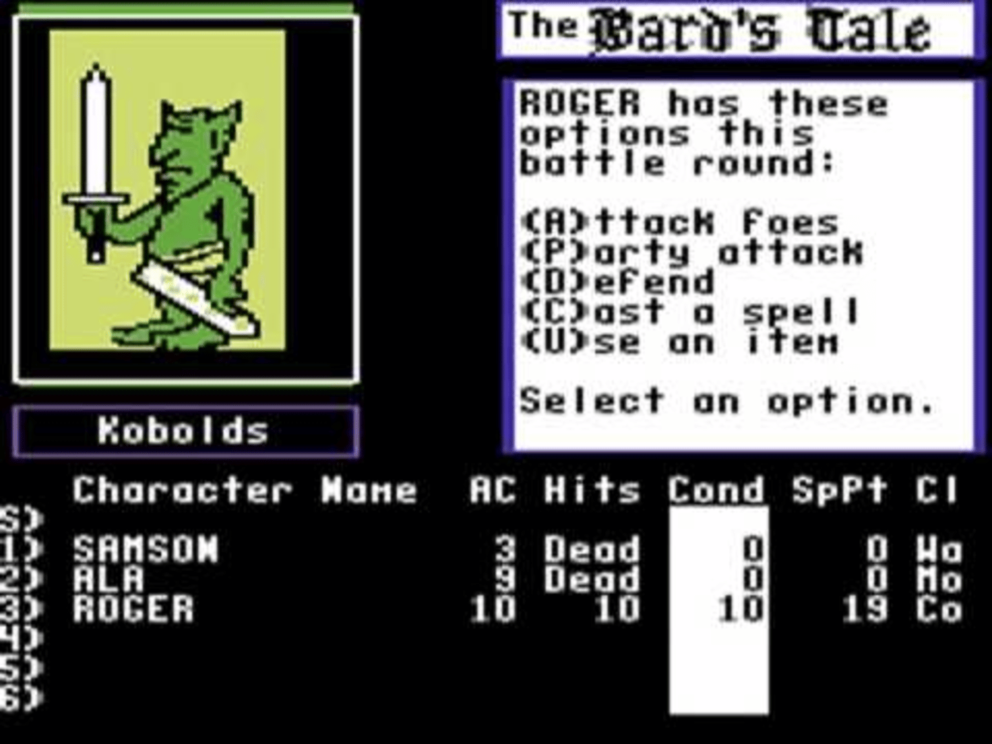 Tales of the Unknown: Volume I - The Bard's Tale screenshot