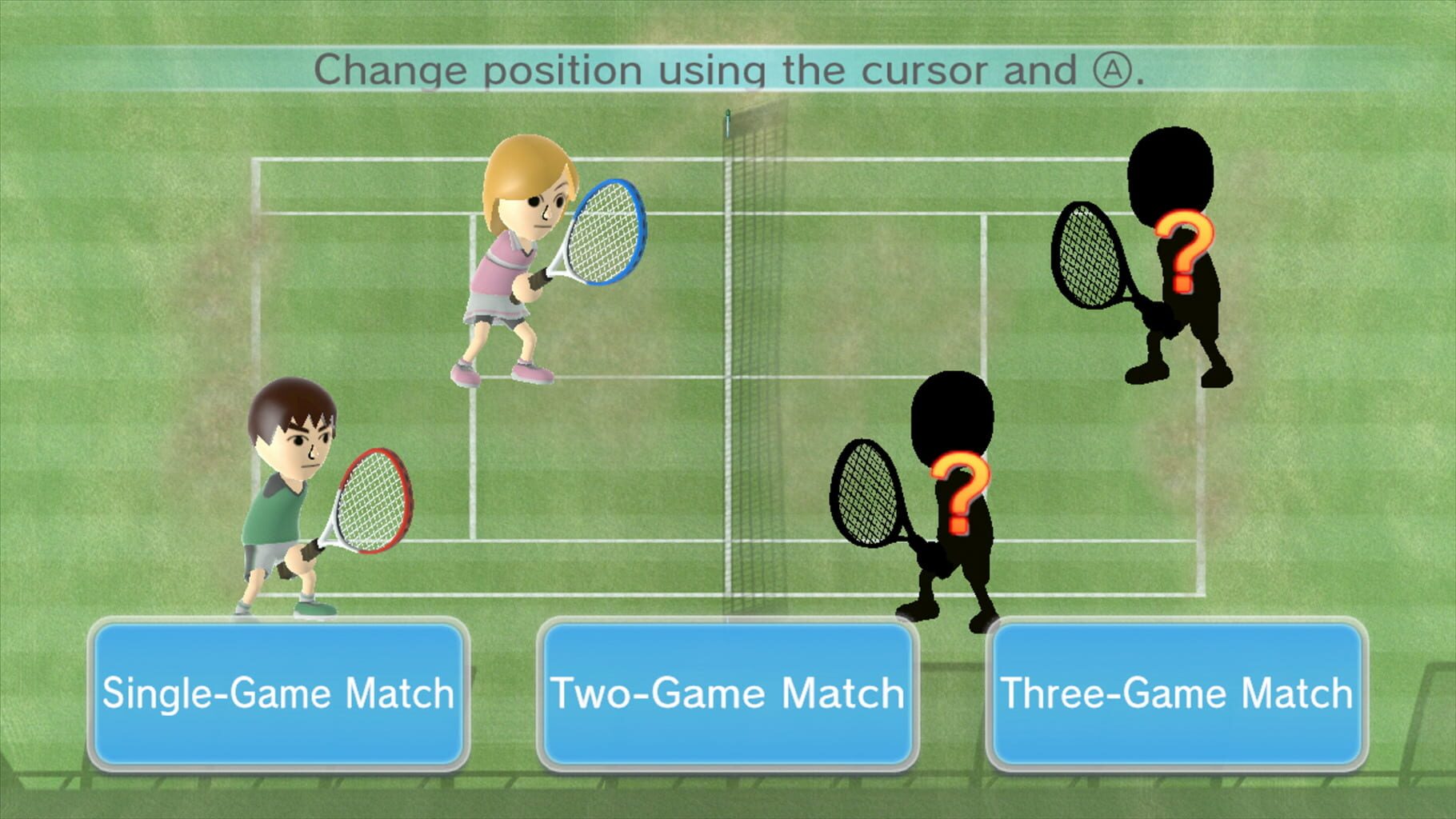 Captura de pantalla - Wii Sports Club: Tennis