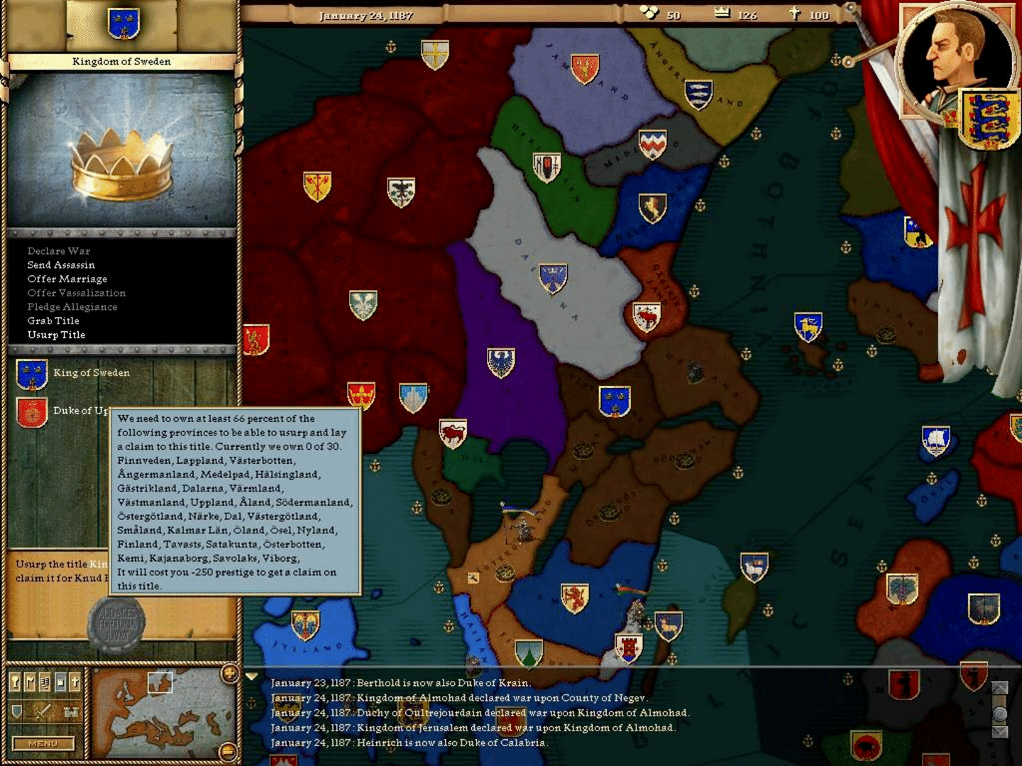 Crusader Kings screenshot