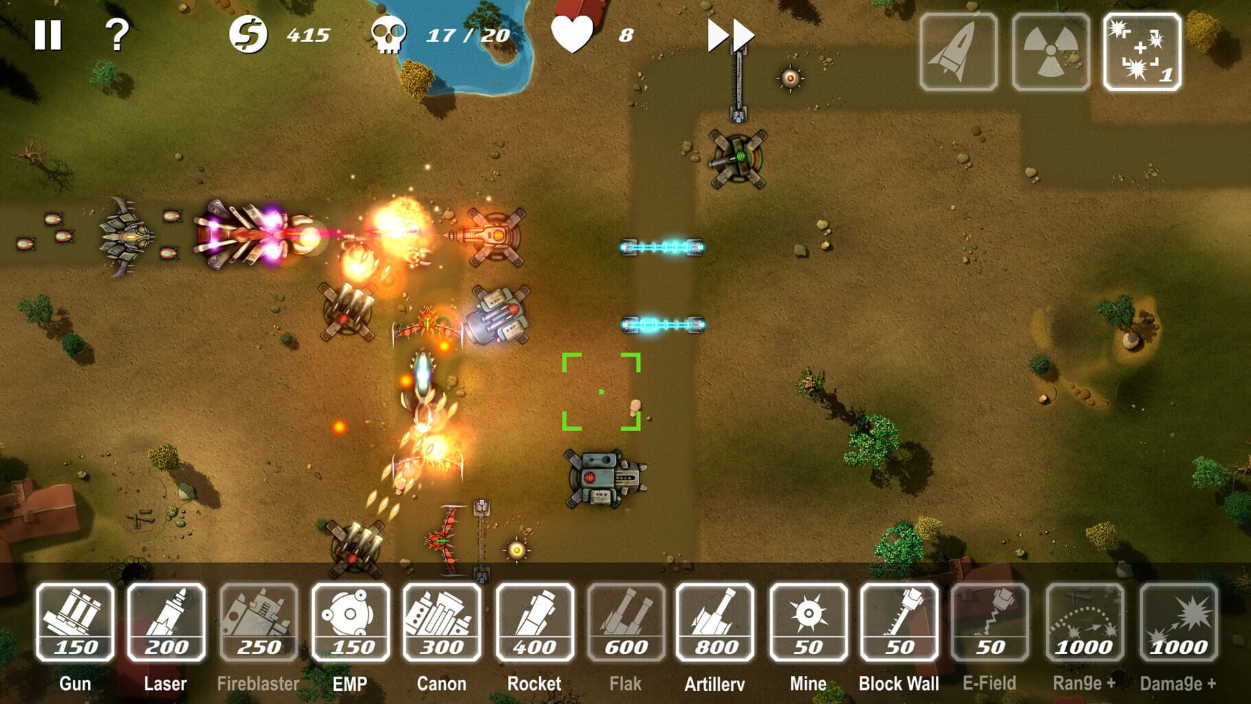 M.A.C.E. Tower Defense screenshot