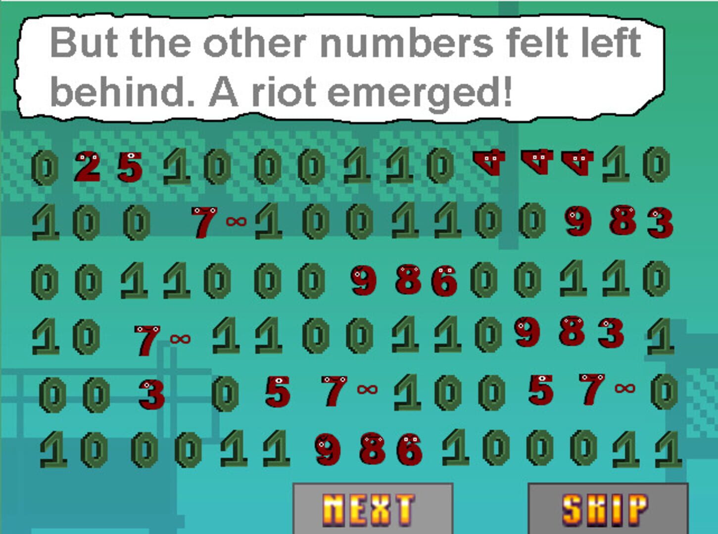 Riot of the numbers - Screenshot