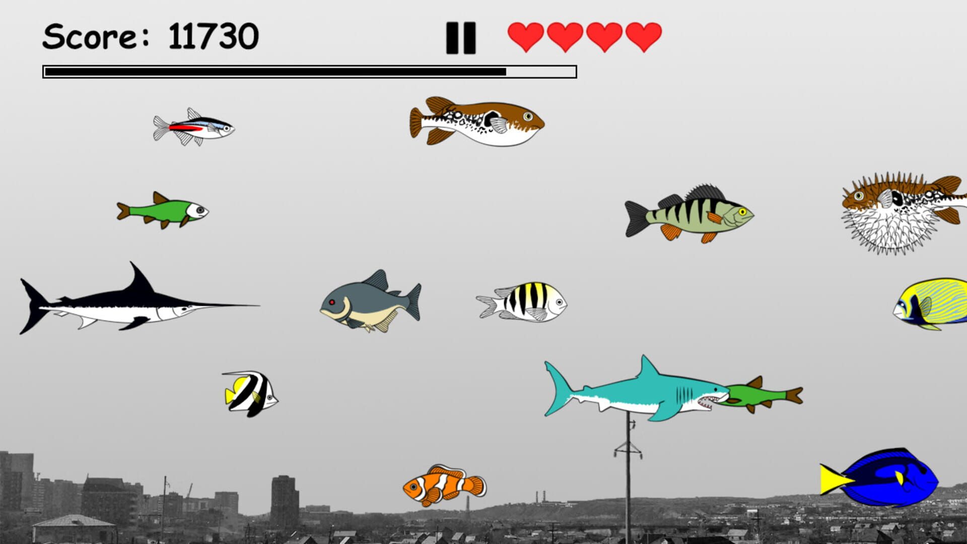 Hungry Fish Evolution - Screenshot
