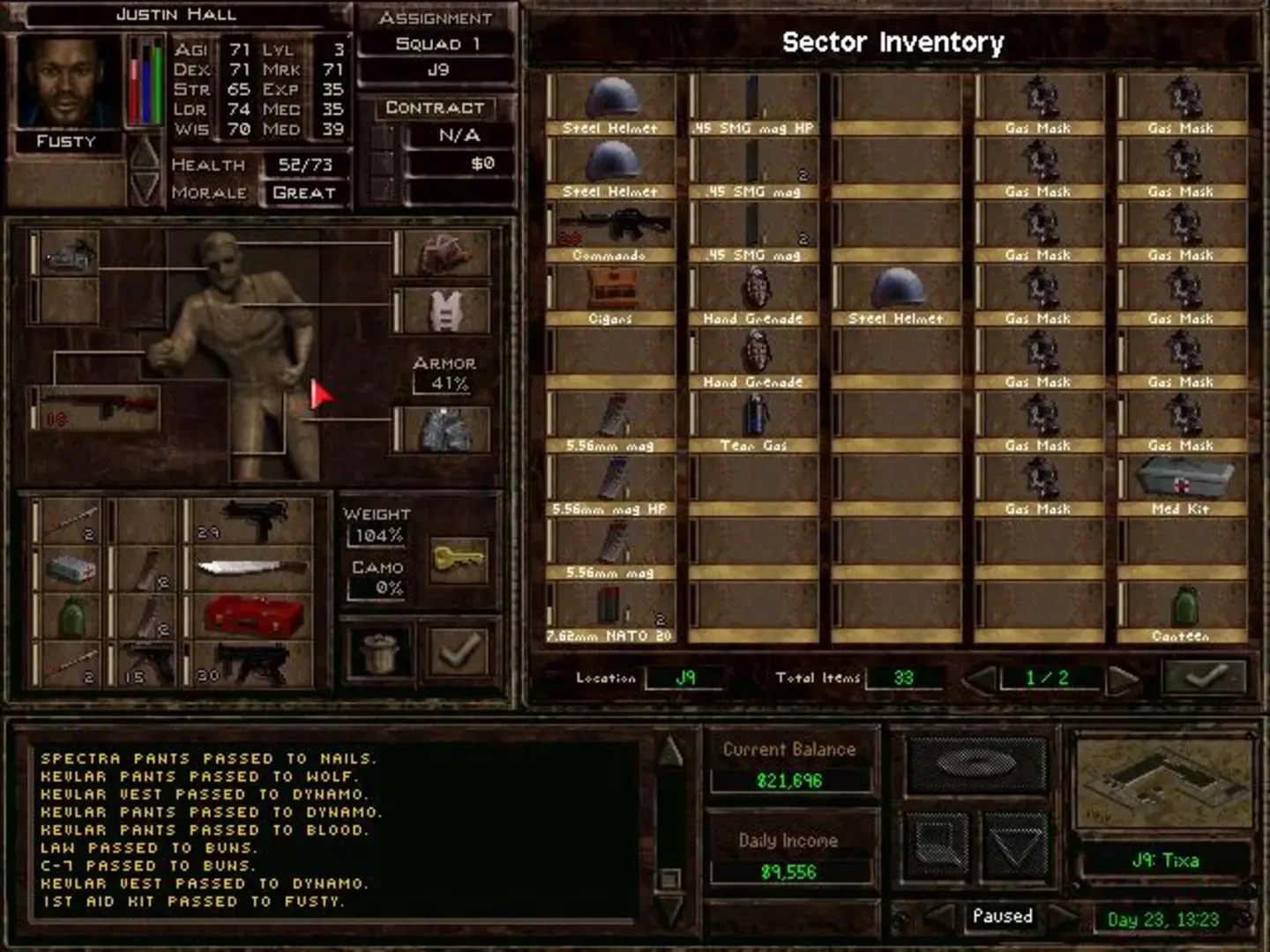 Captura de pantalla - Jagged Alliance 2