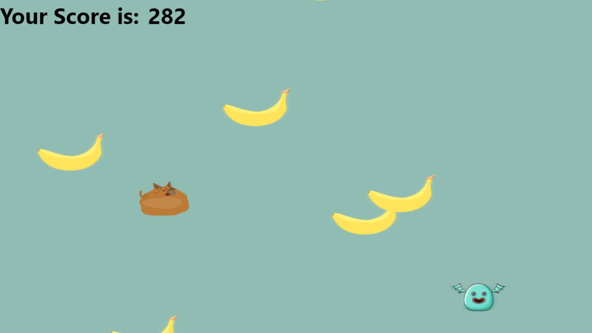 Cat doesn't like banana - Screenshot