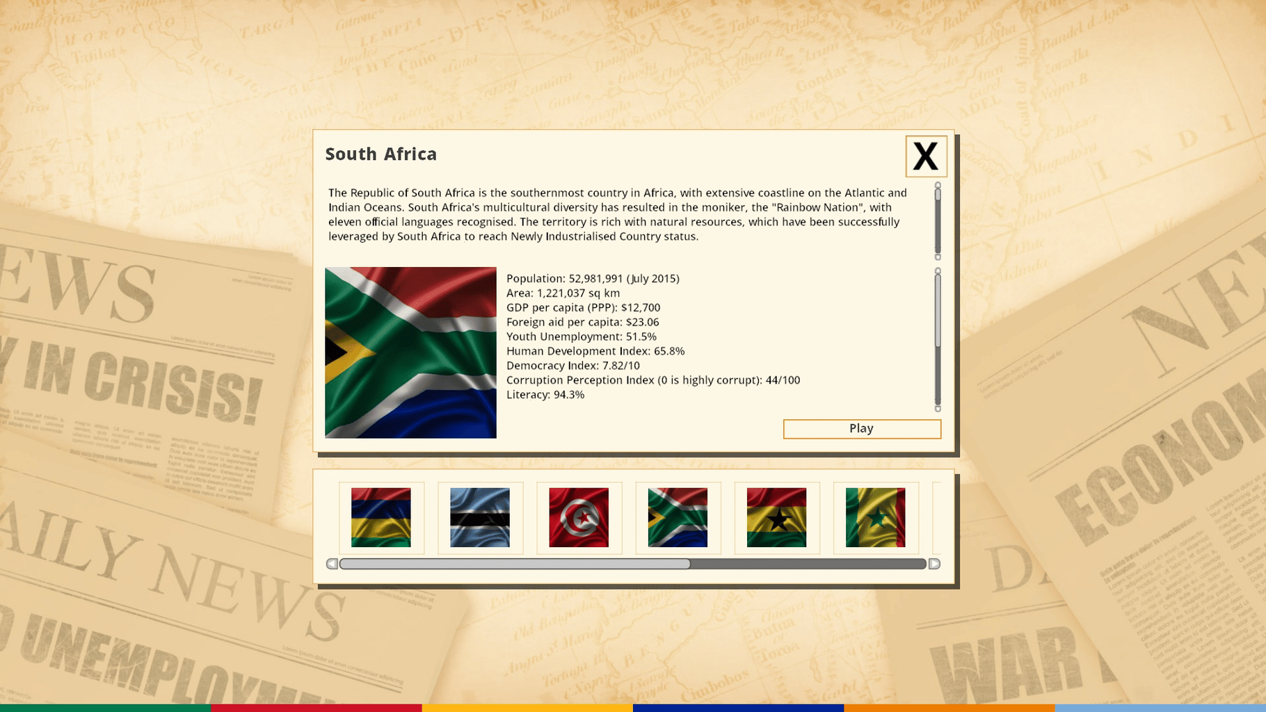 Democracy 3 Africa screenshot