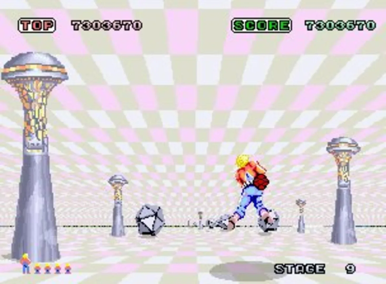 Captura de pantalla - Space Harrier