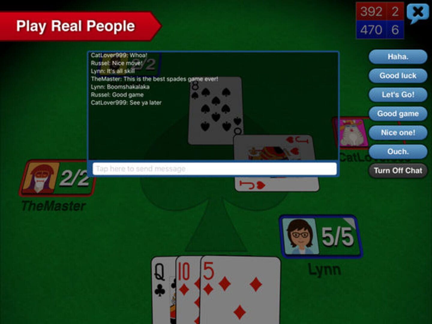 Spades++ - Screenshot