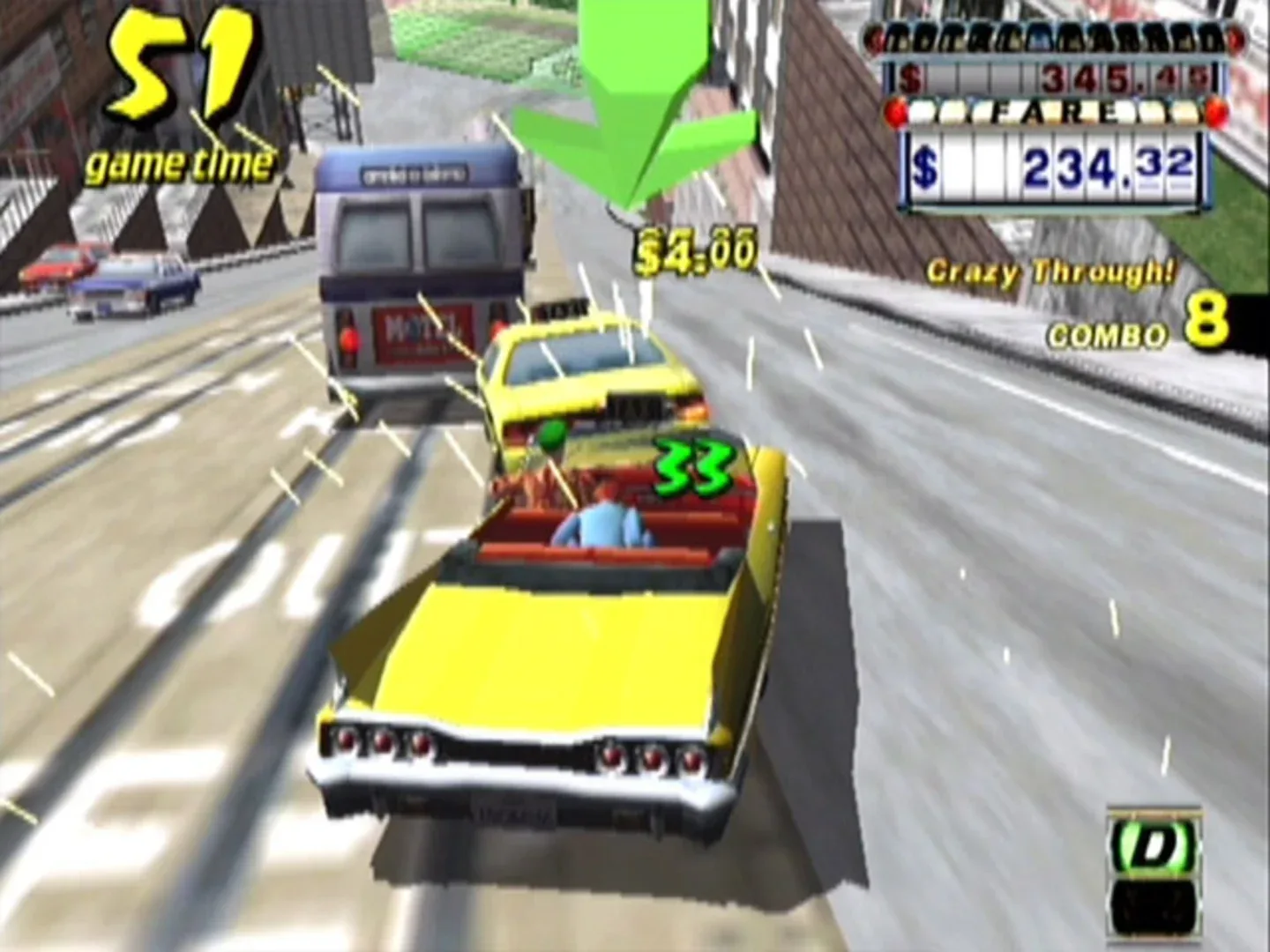 Captura de pantalla - Crazy Taxi