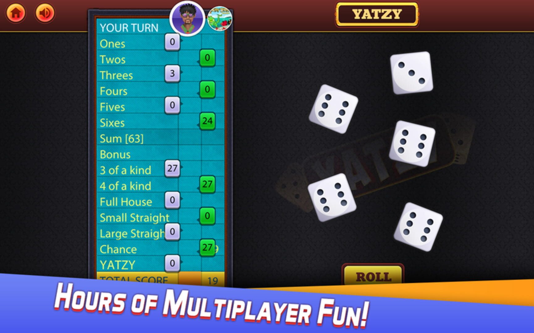 Yatzy: Classic Dice Game