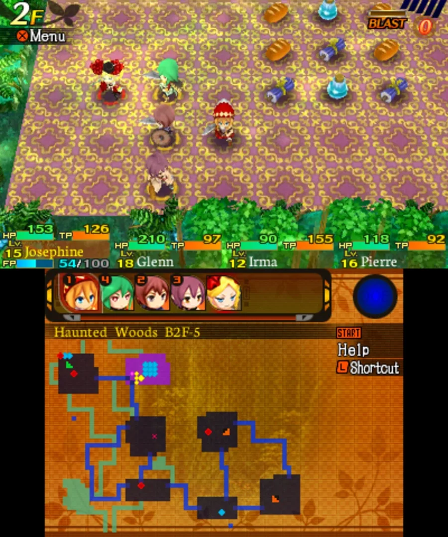 Captura de pantalla - Etrian Mystery Dungeon