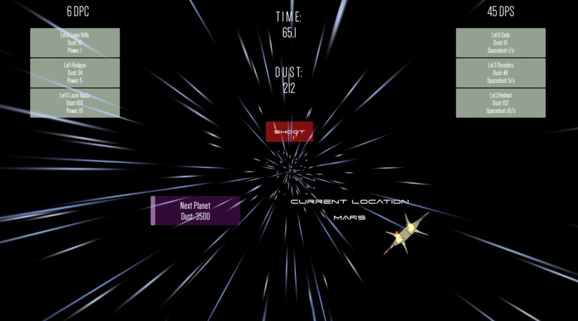 Starship Clicker - Screenshot