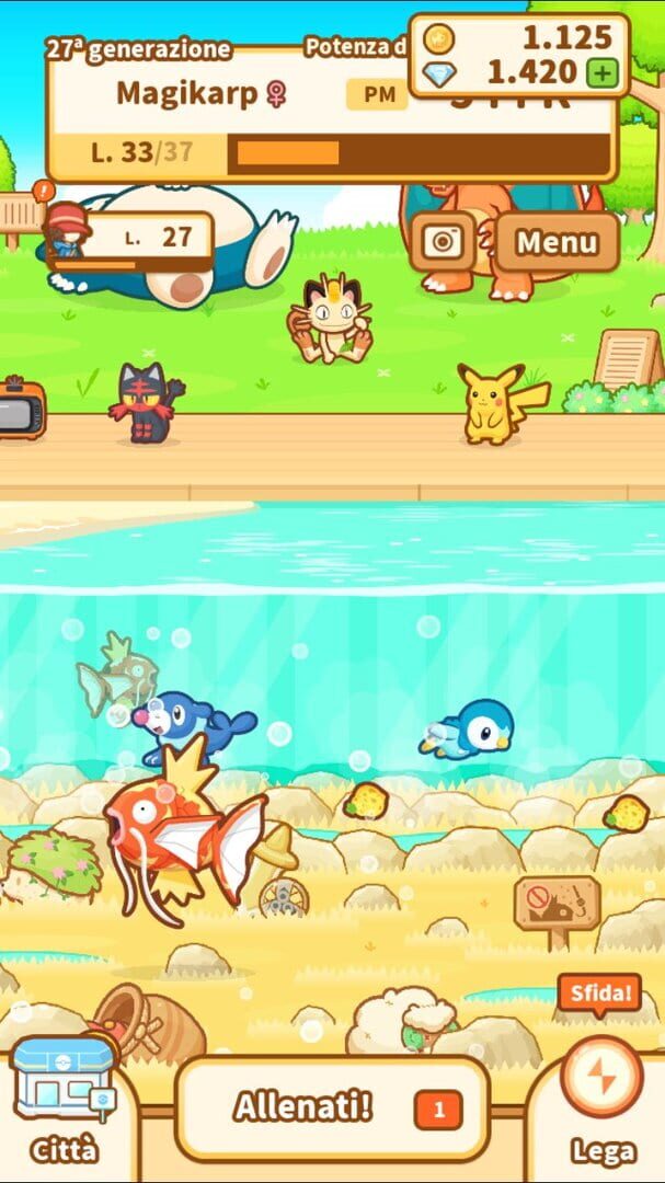 Captura de pantalla - Pokémon: Magikarp Jump