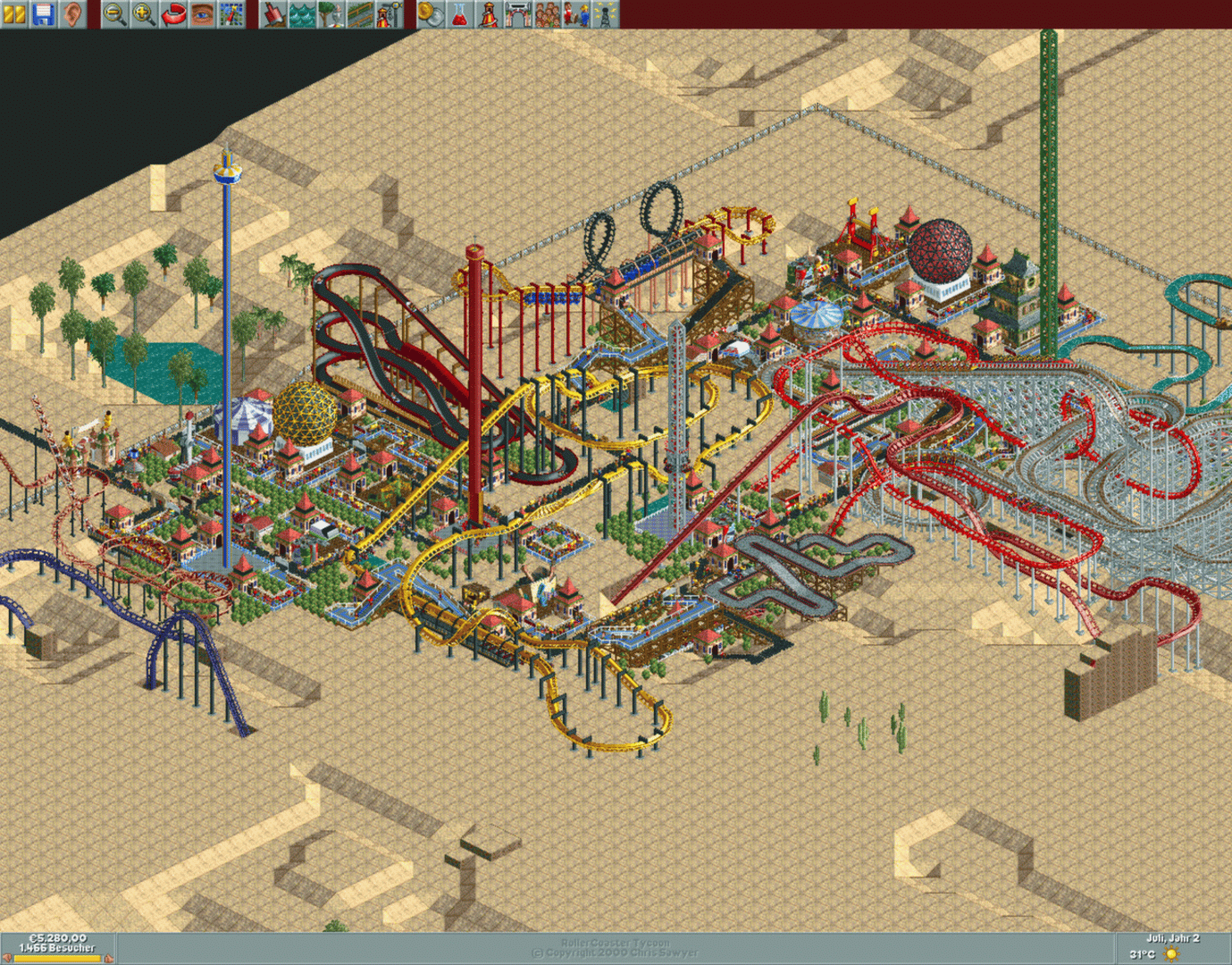 RollerCoaster Tycoon: Deluxe screenshot