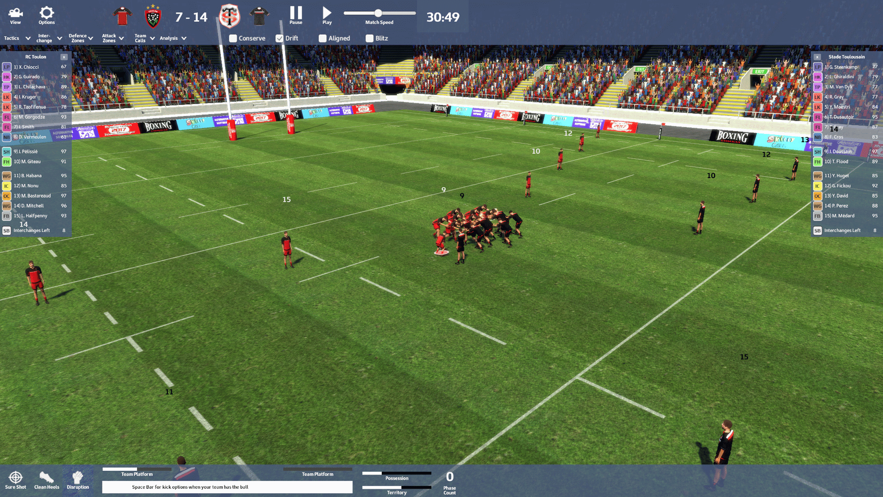 Rugby Union Team Manager 2017 screenshot