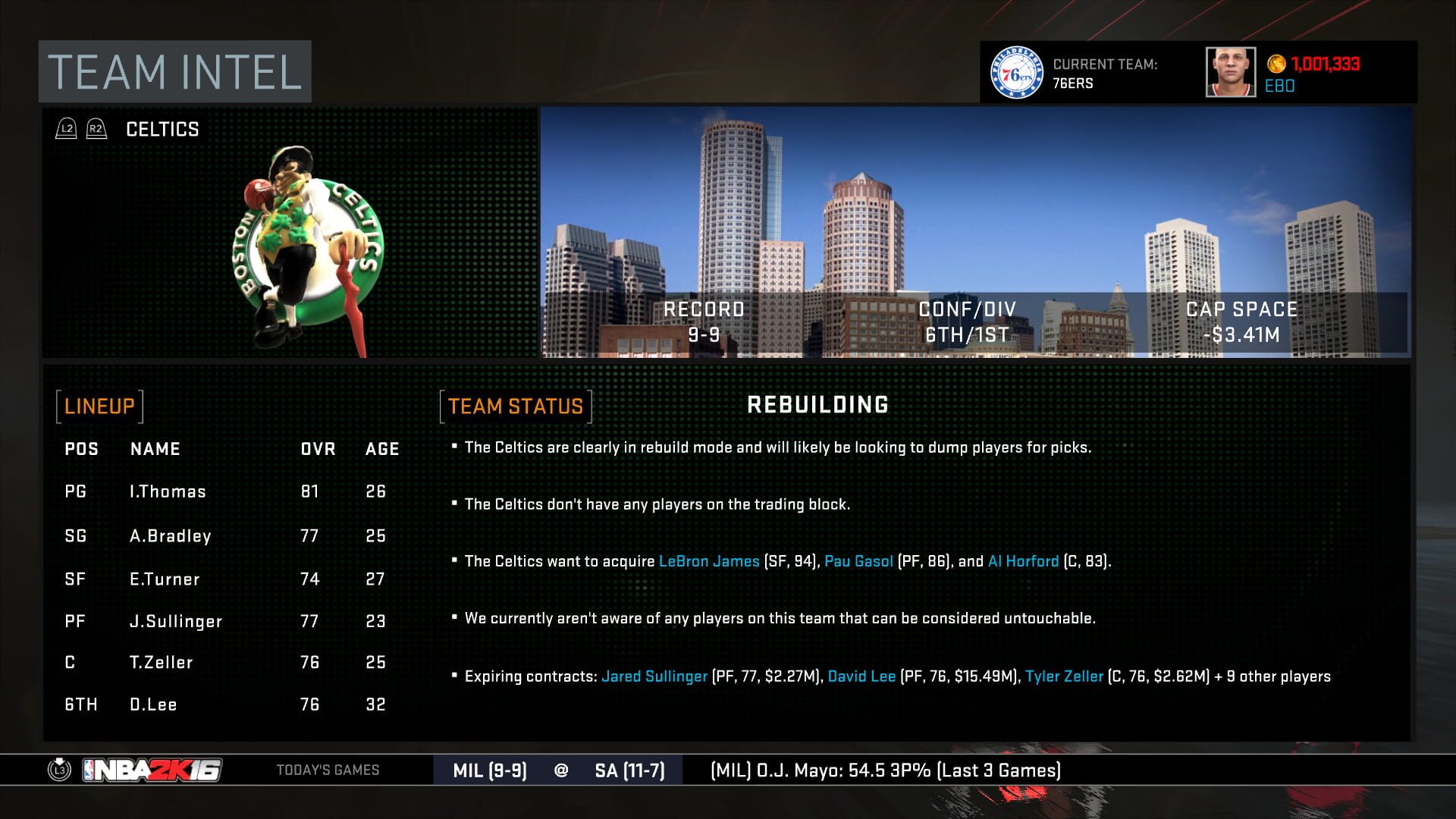 NBA 2K16 screenshot