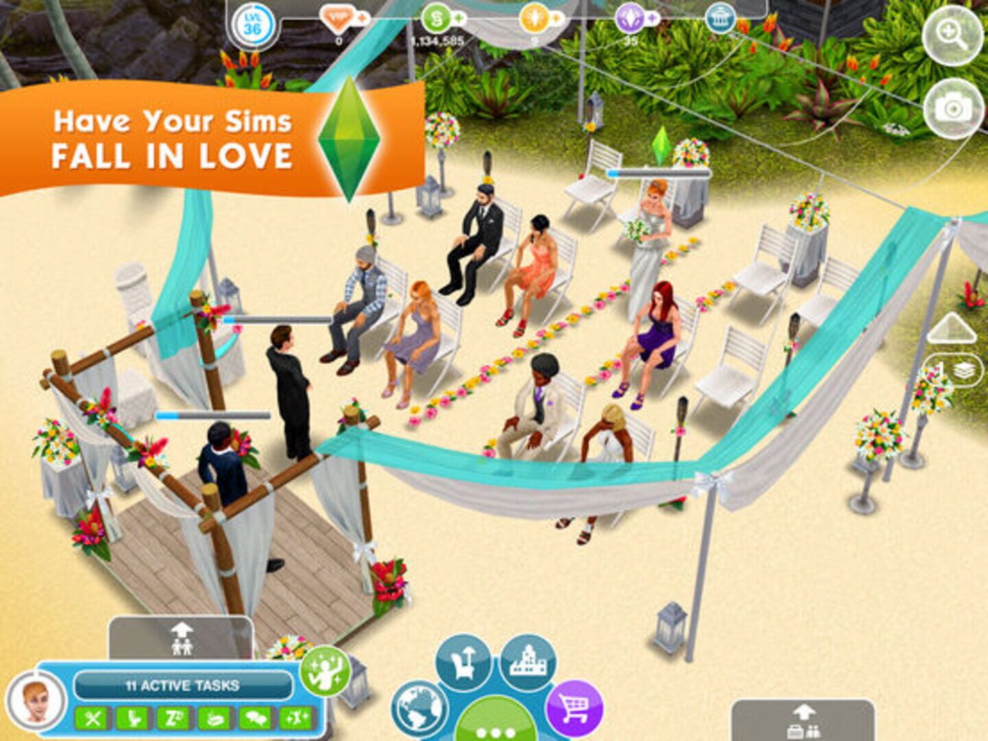 Captura de pantalla - The Sims FreePlay
