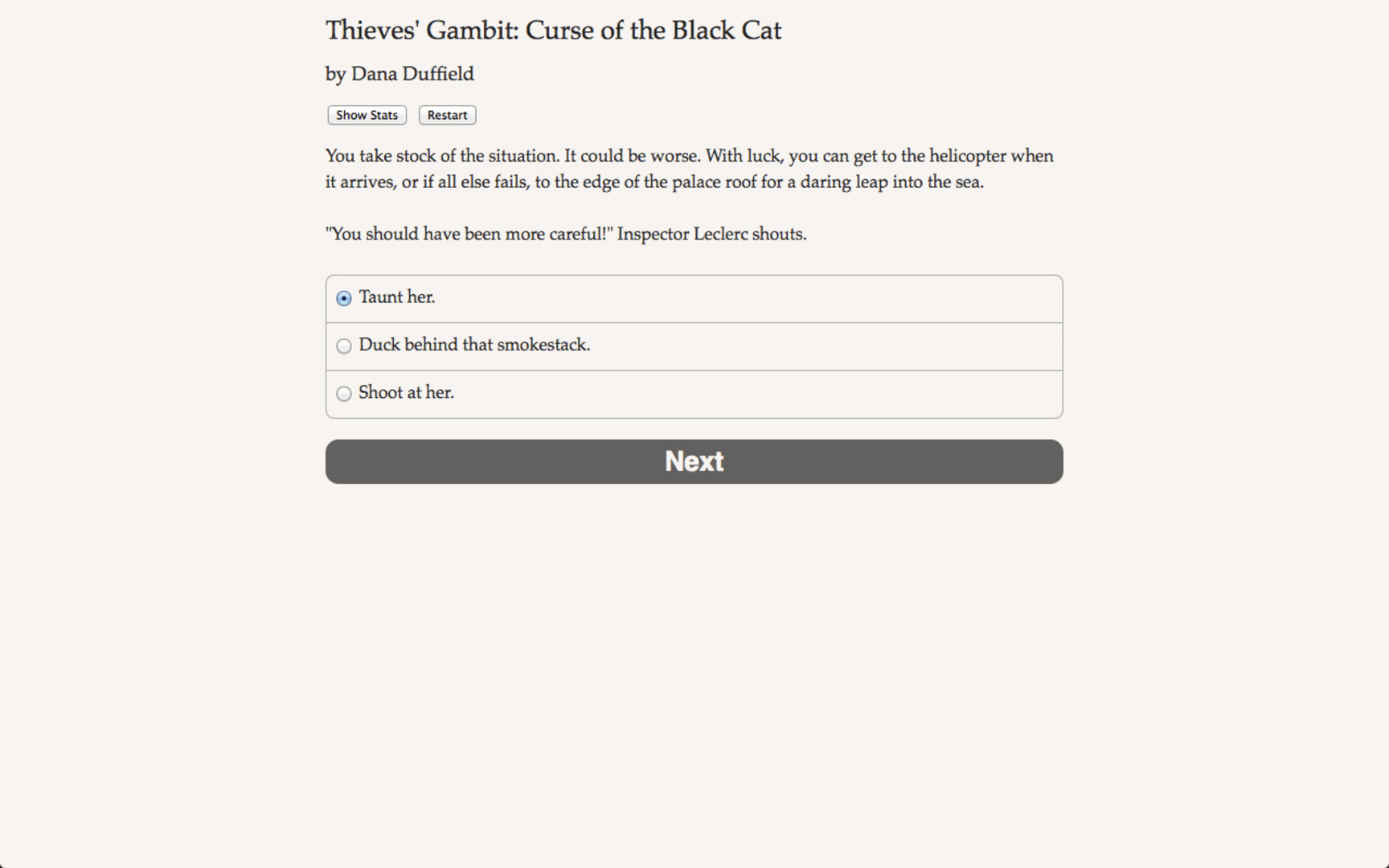 Thieves' Gambit: The Curse of the Black Cat screenshot