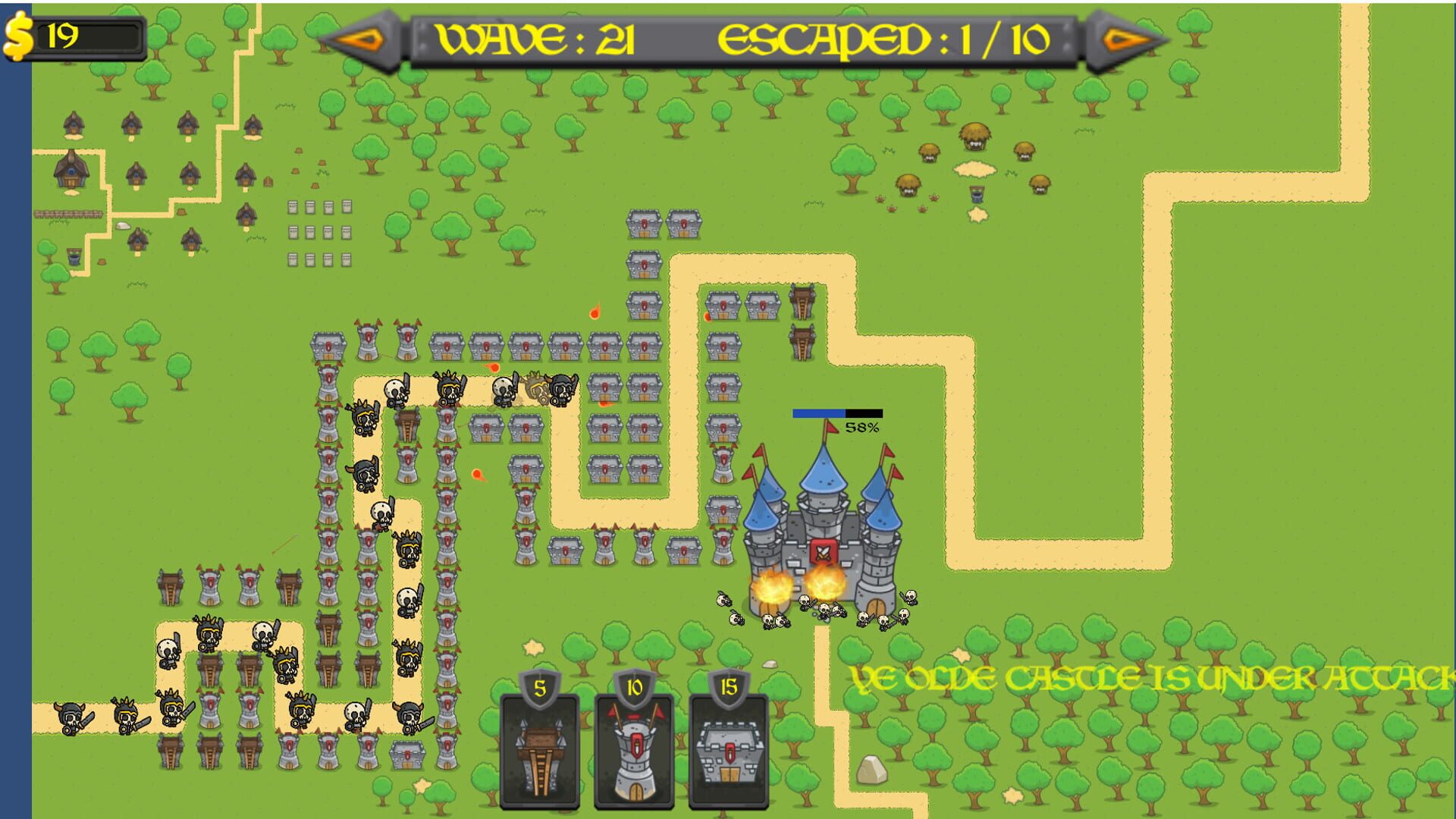 Skelli Tower Defense - Screenshot