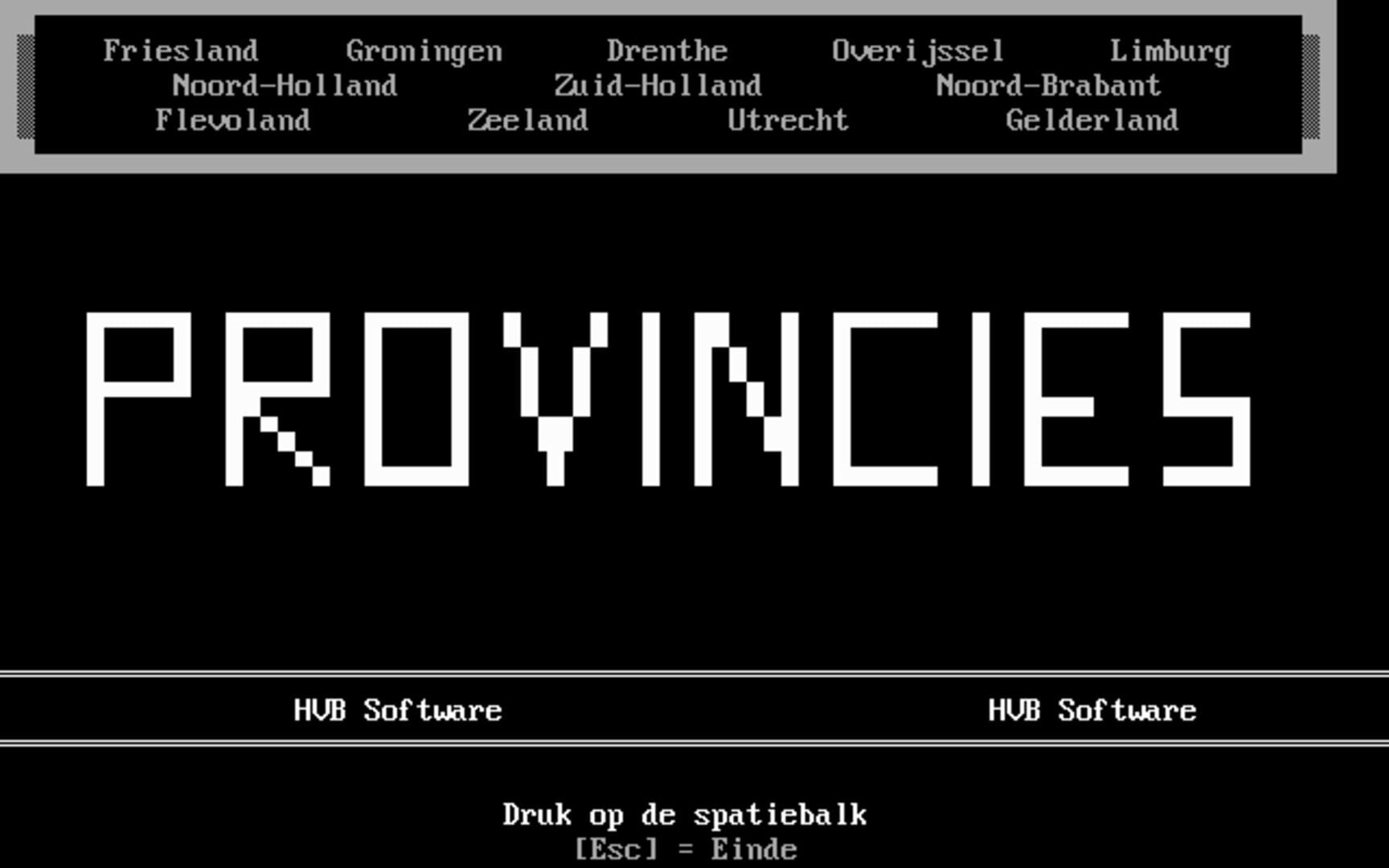 Provincies cover art