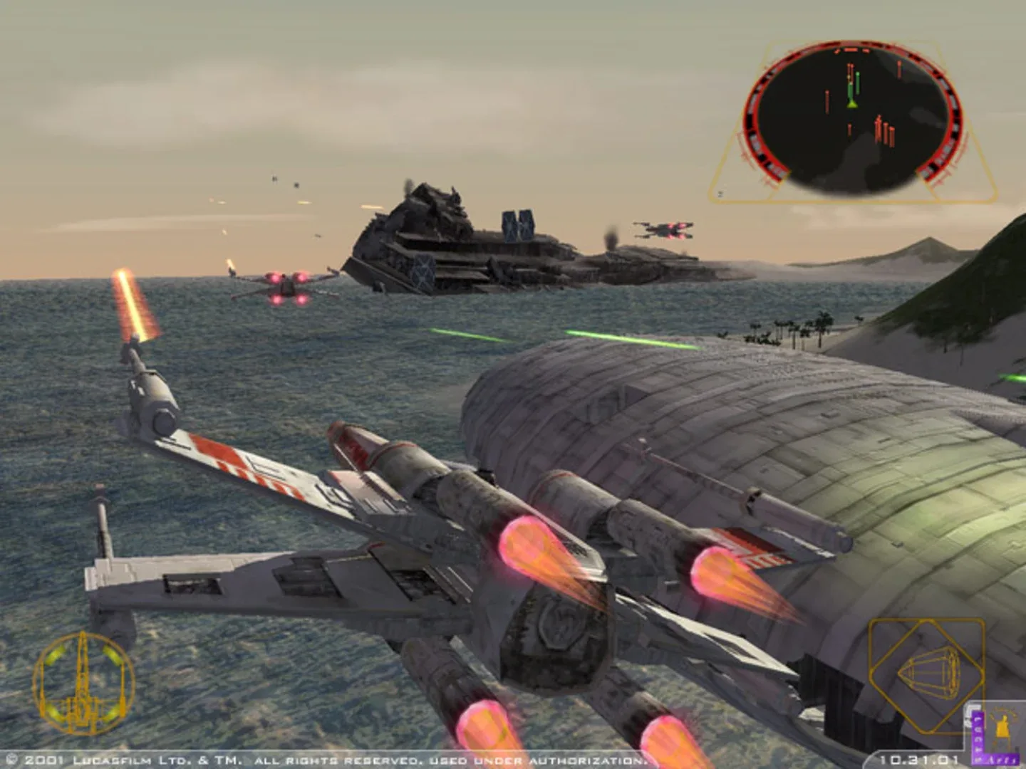 Captura de pantalla - Star Wars: Rogue Squadron II - Rogue Leader