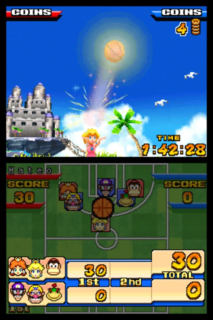 Captura de pantalla - Mario Hoops 3-on-3