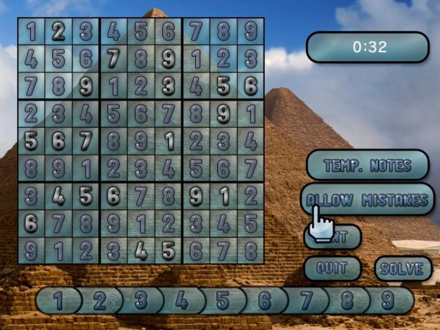 Captura de pantalla - Sudoku Challenge!