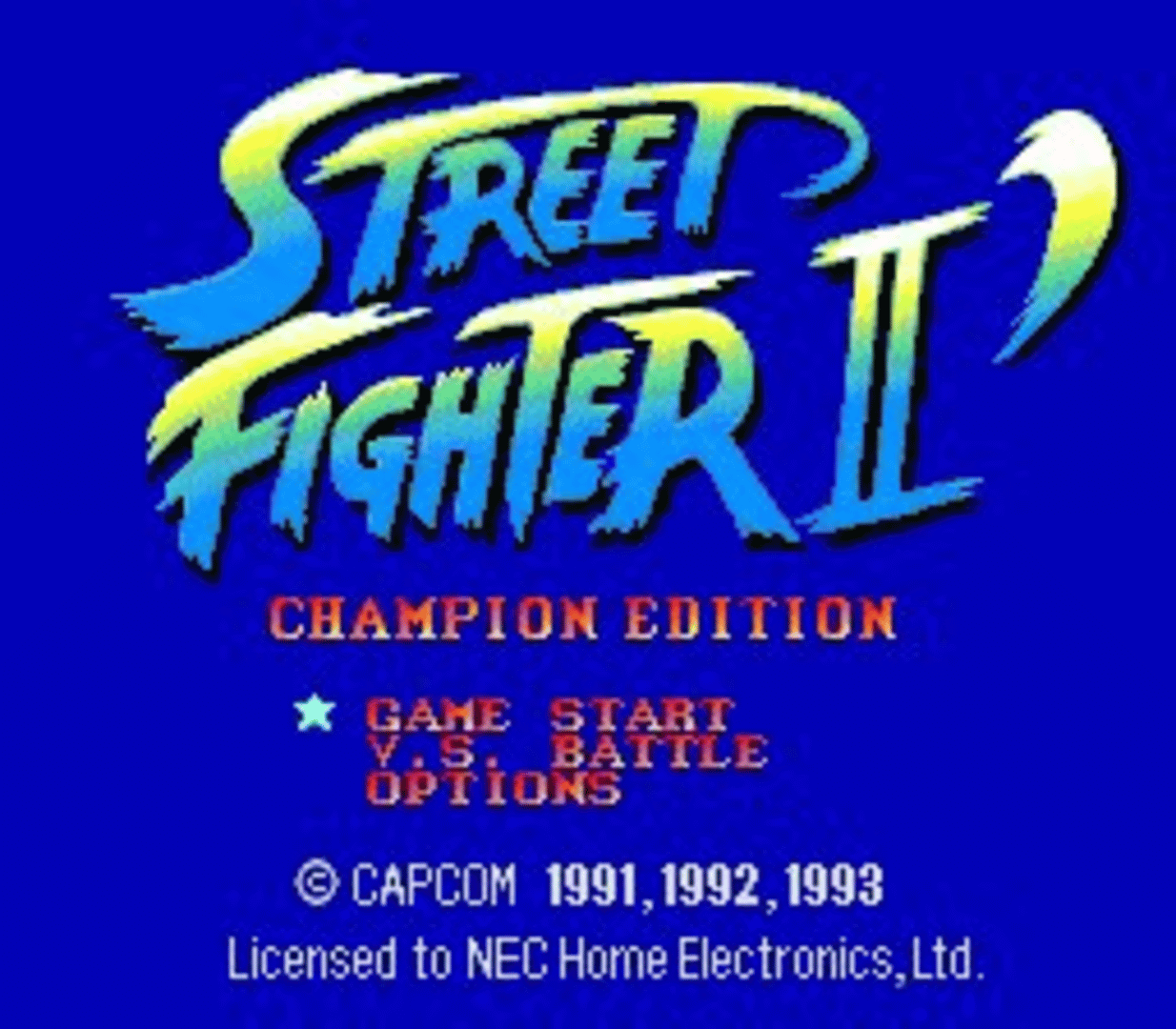 Street Fighter II: Champion Edition screenshot