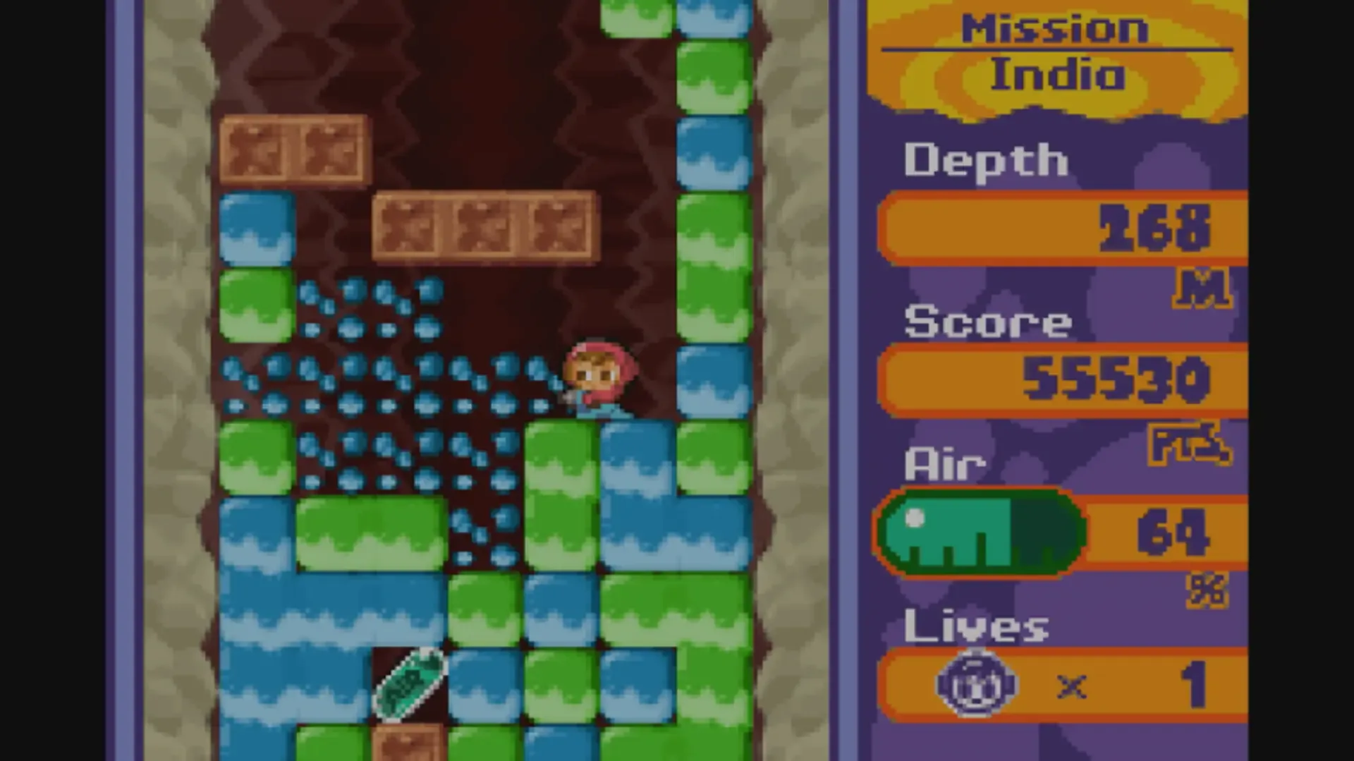 Captura de pantalla - Mr. Driller 2