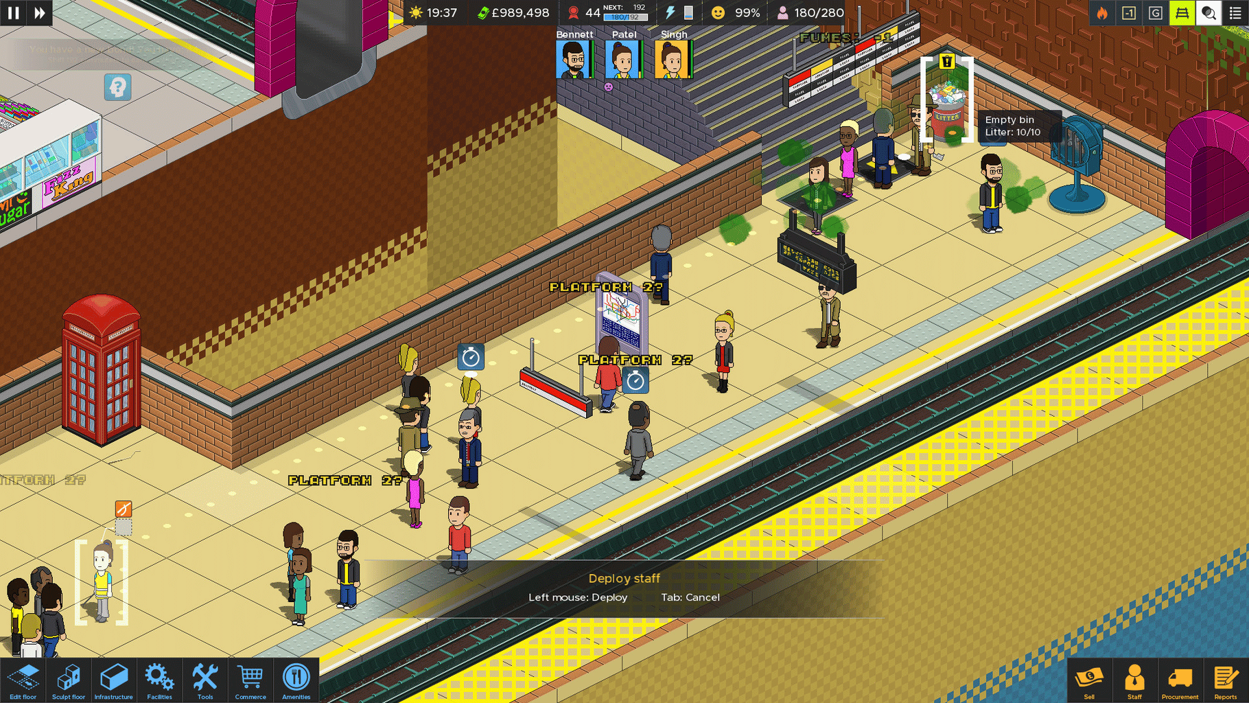 Overcrowd: A Commute 'Em Up screenshot