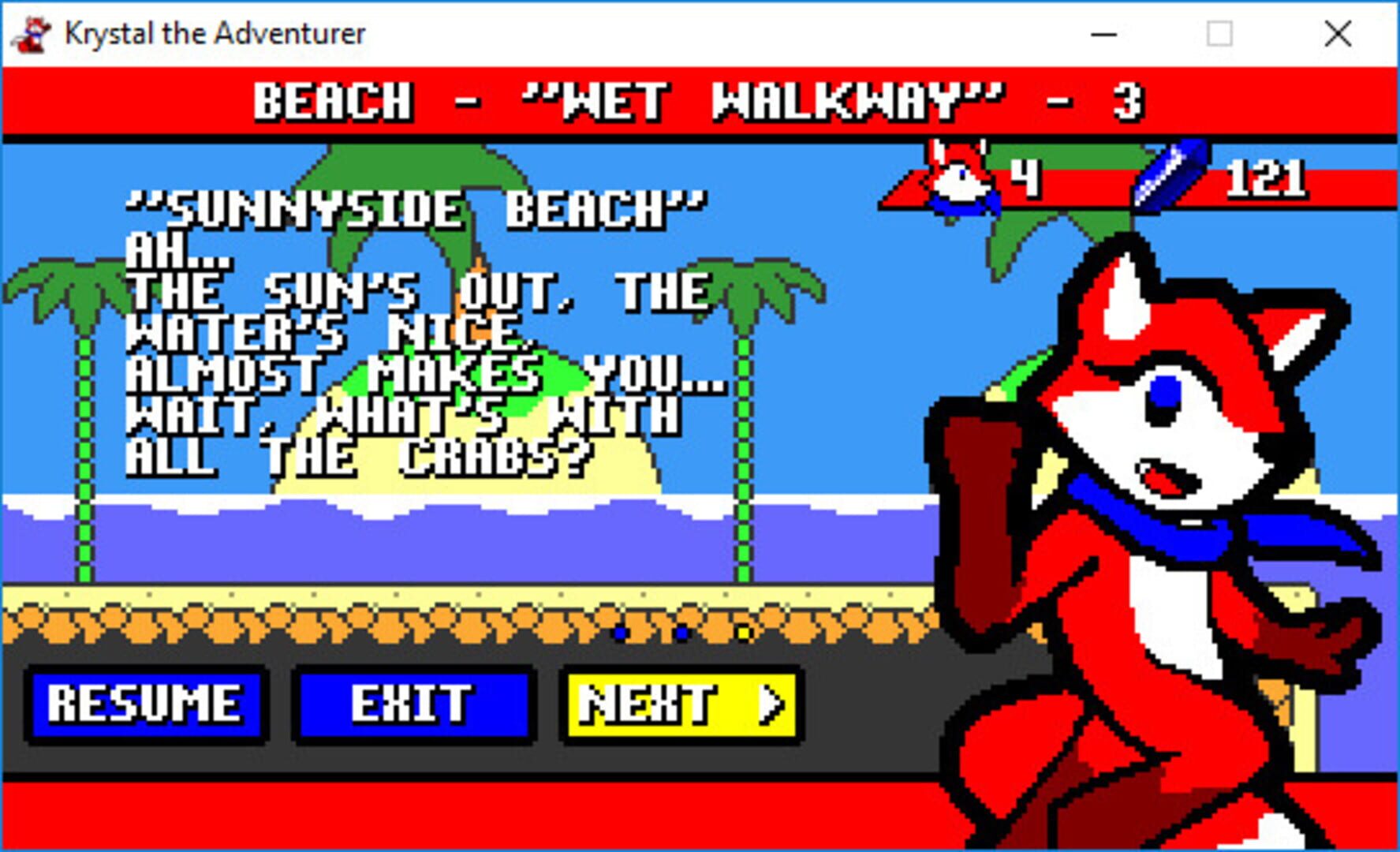Krystal the Adventurer - Screenshot