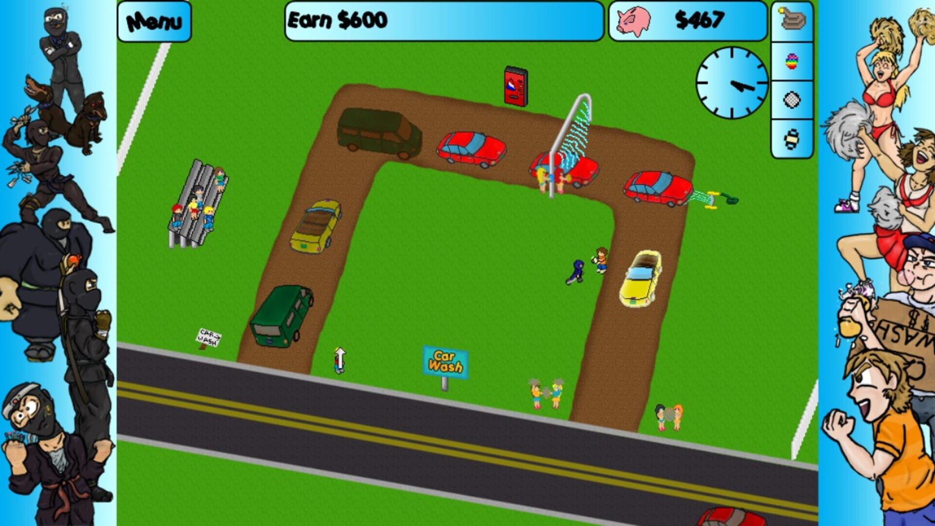 Car Washer: Summer of the Ninja - Screenshot