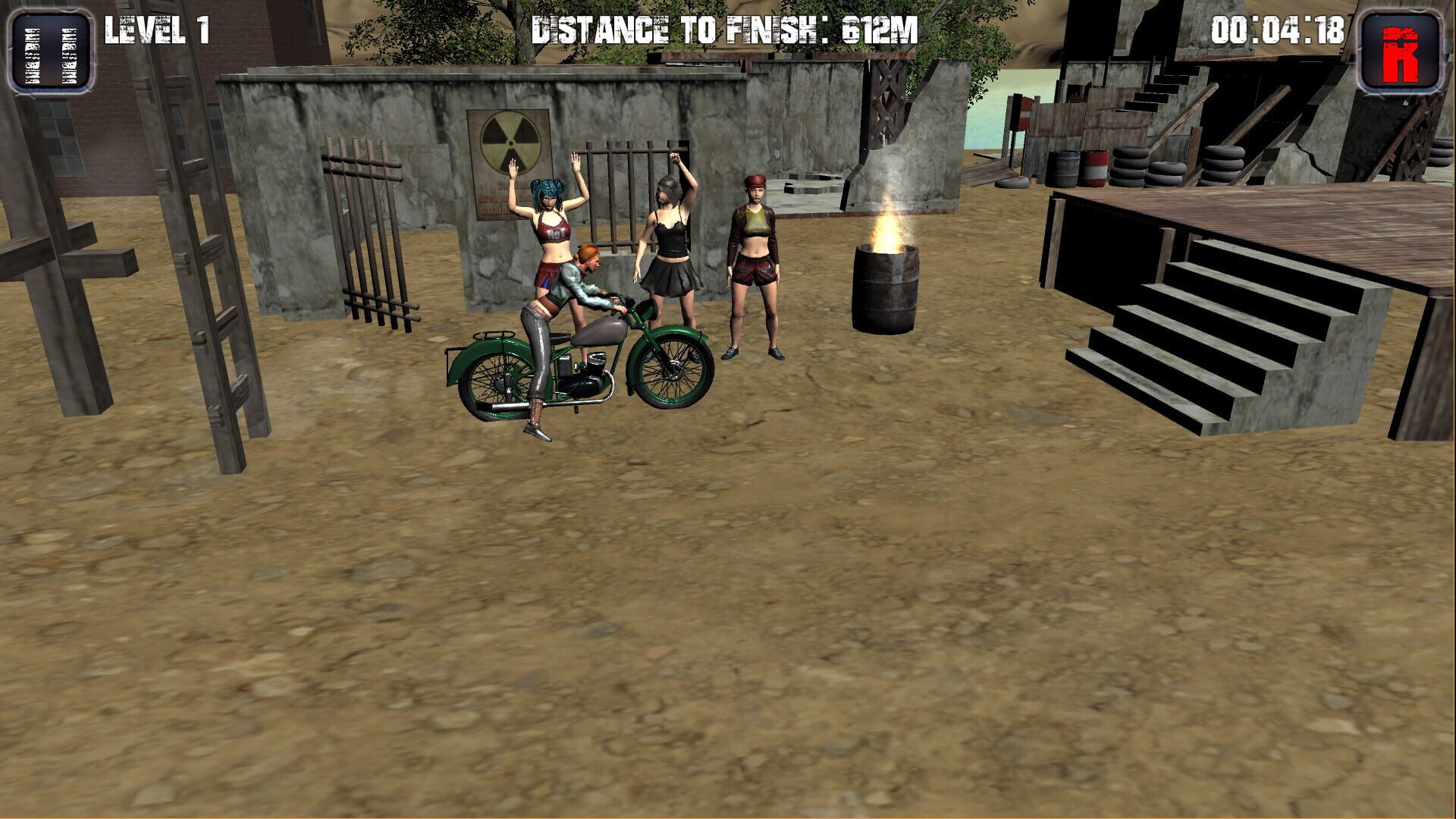 Motorcycle, tricycle, ATV hill racing - Screenshot