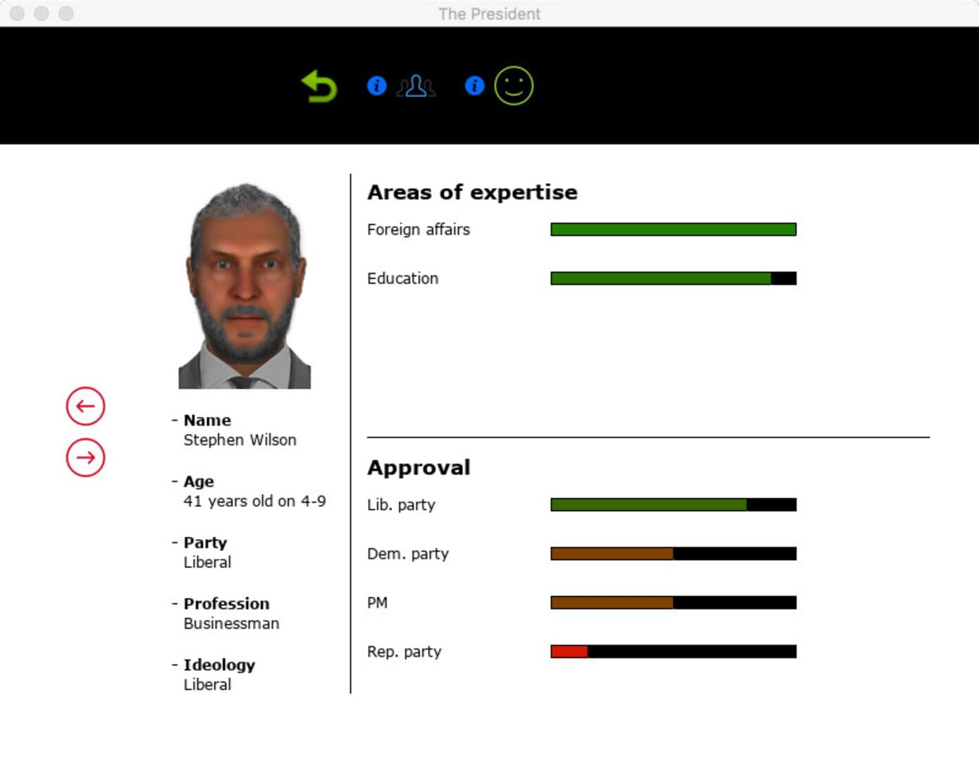 The President - Screenshot