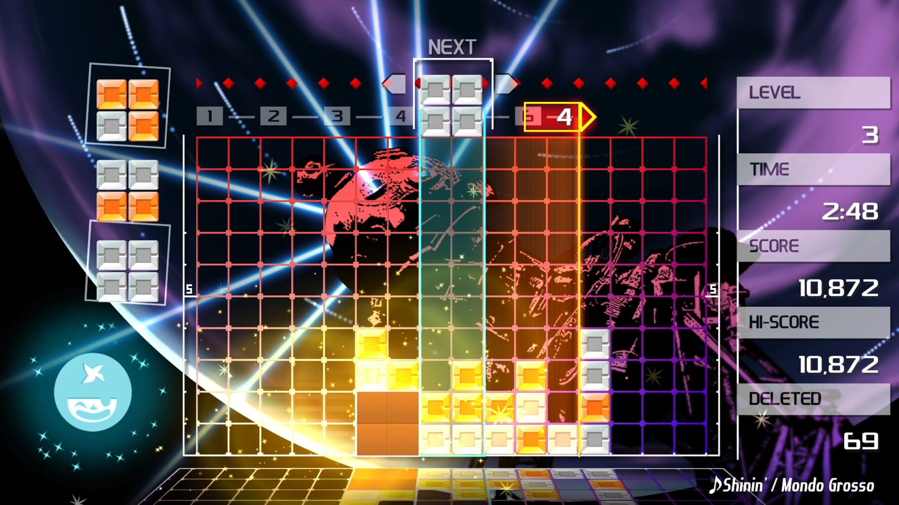 Lumines Remastered screenshot