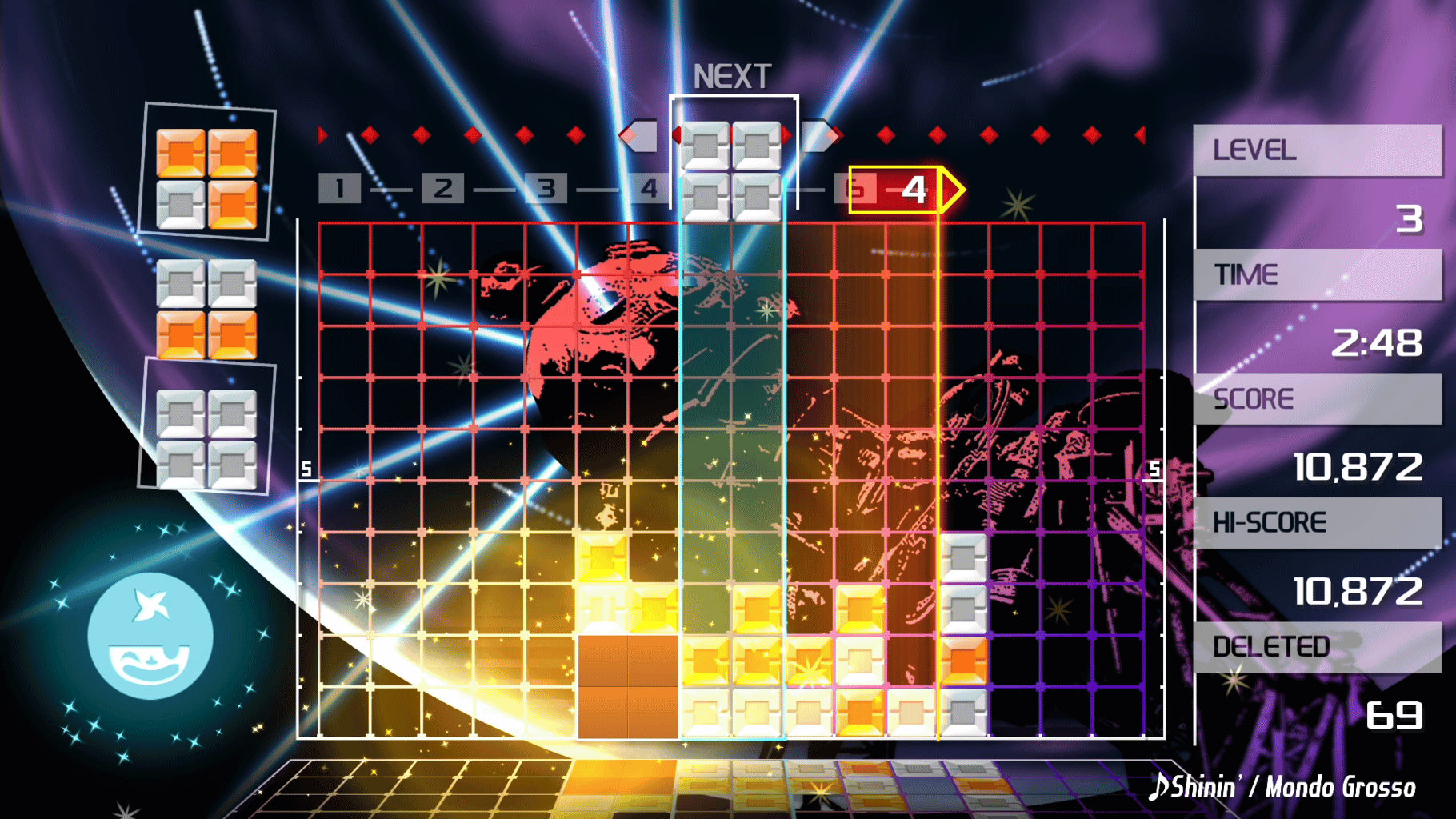 Lumines Remastered screenshot