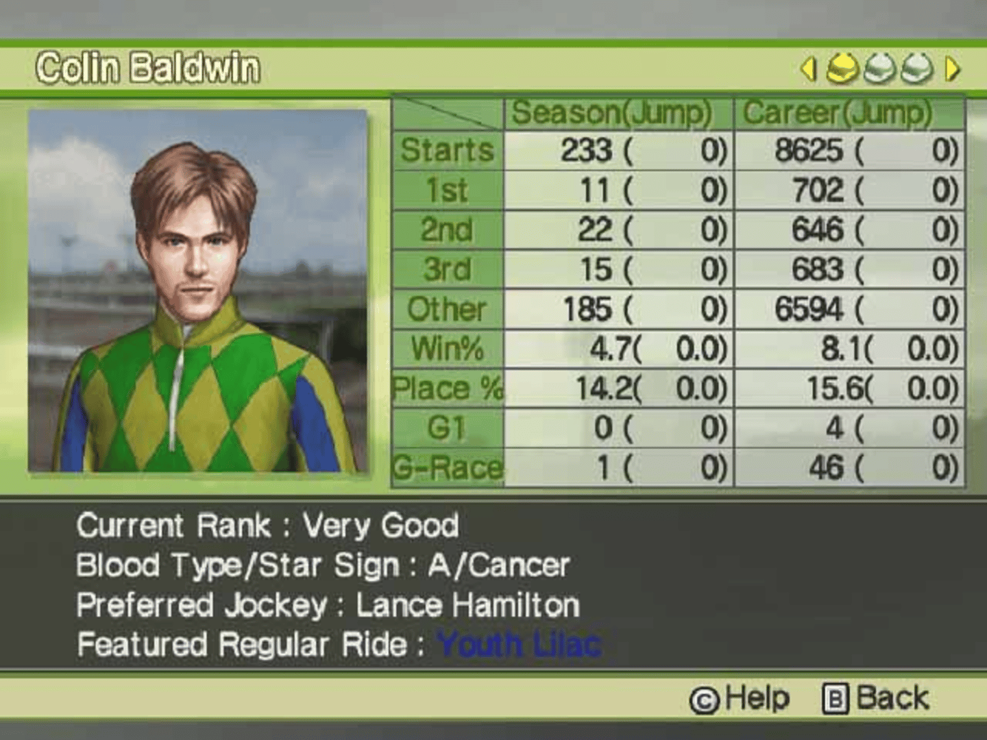 G1 Jockey Wii 2008 screenshot