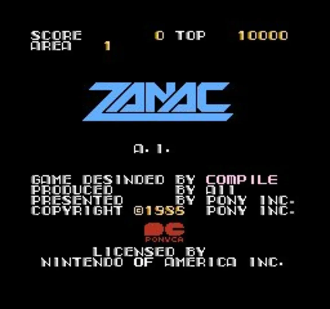 Captura de pantalla - Zanac