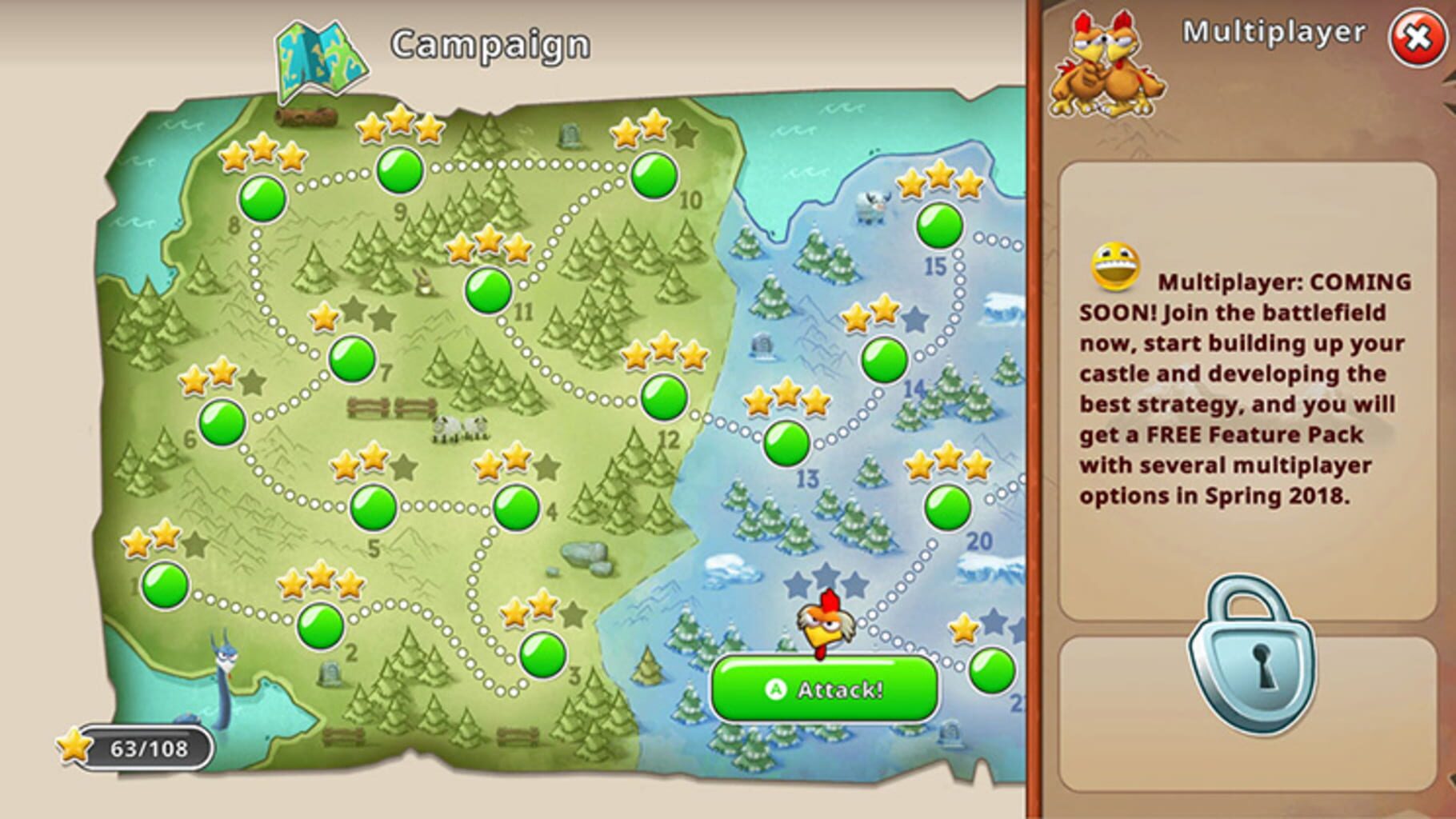 Moorhuhn Knights & Castles screenshot