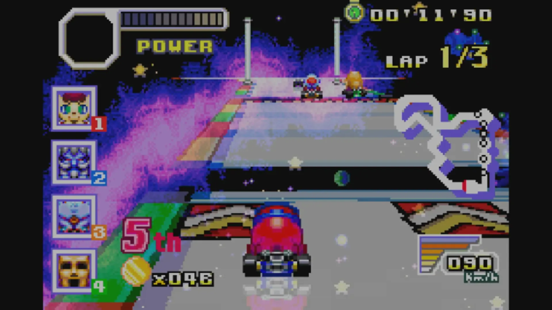 Captura de pantalla - Konami Krazy Racers
