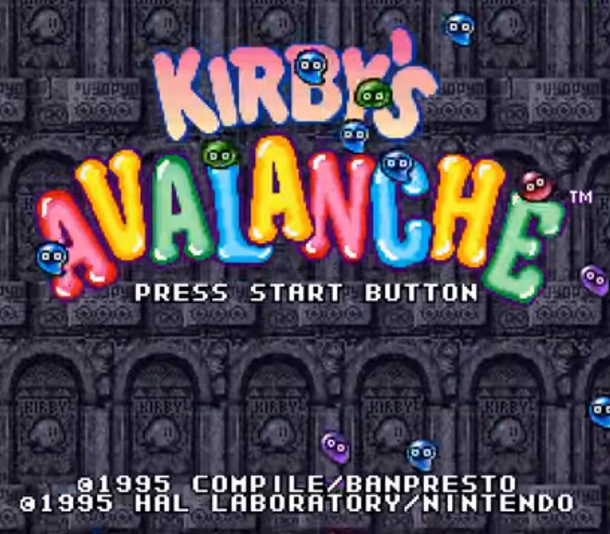 Captura de pantalla - Kirby's Avalanche