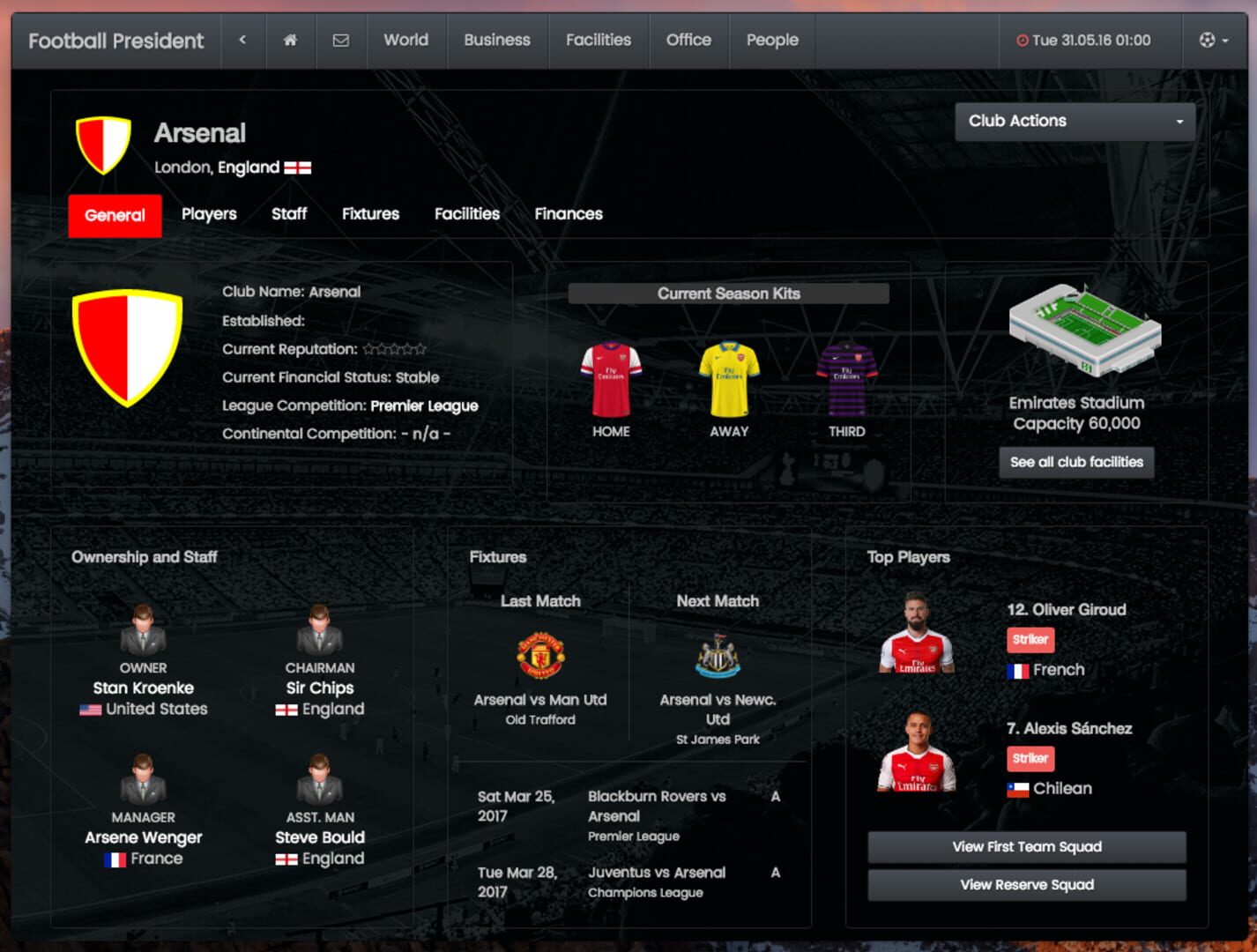 Football President - Screenshot