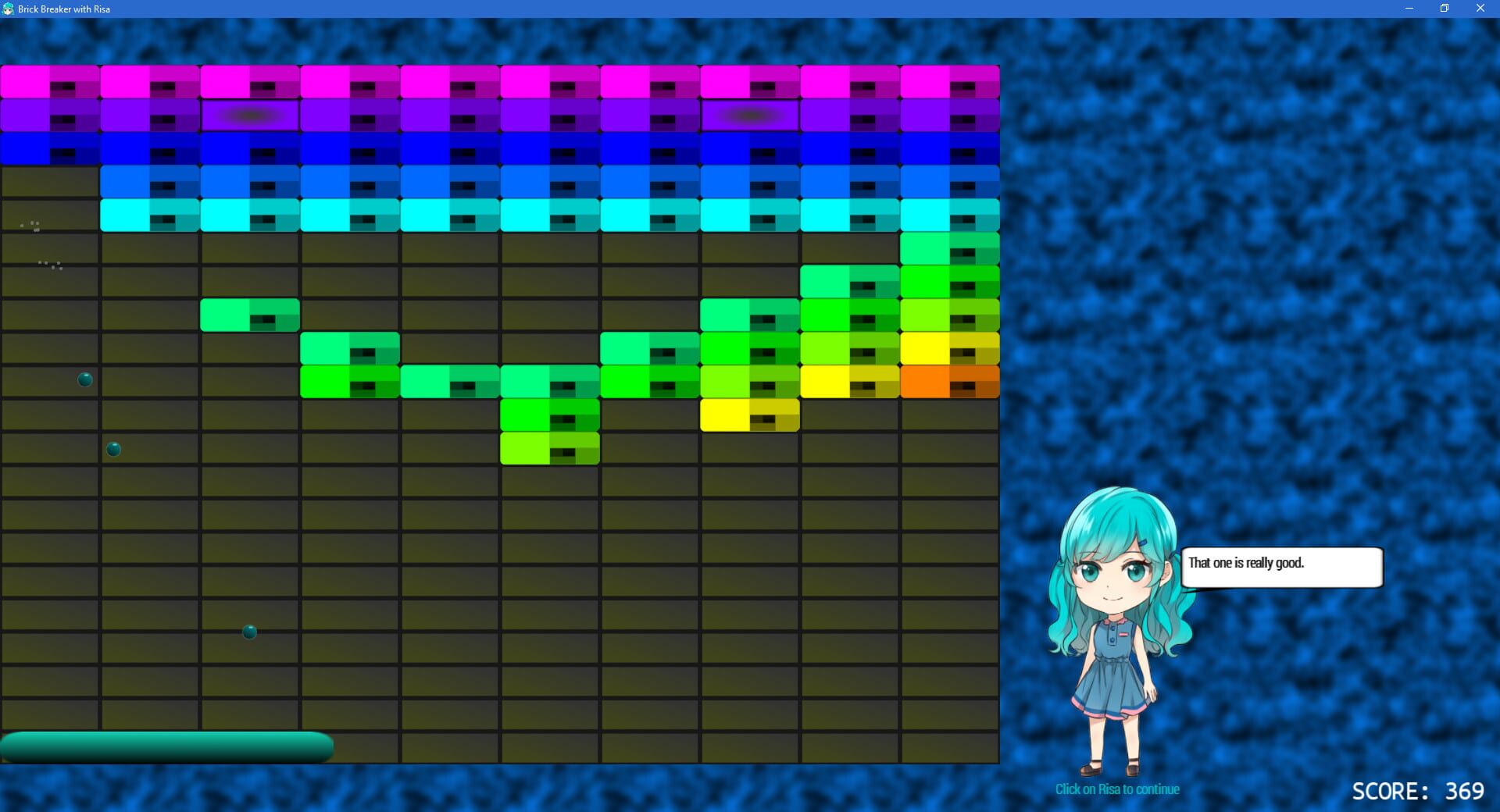 Brick Breaker with Risa - Screenshot