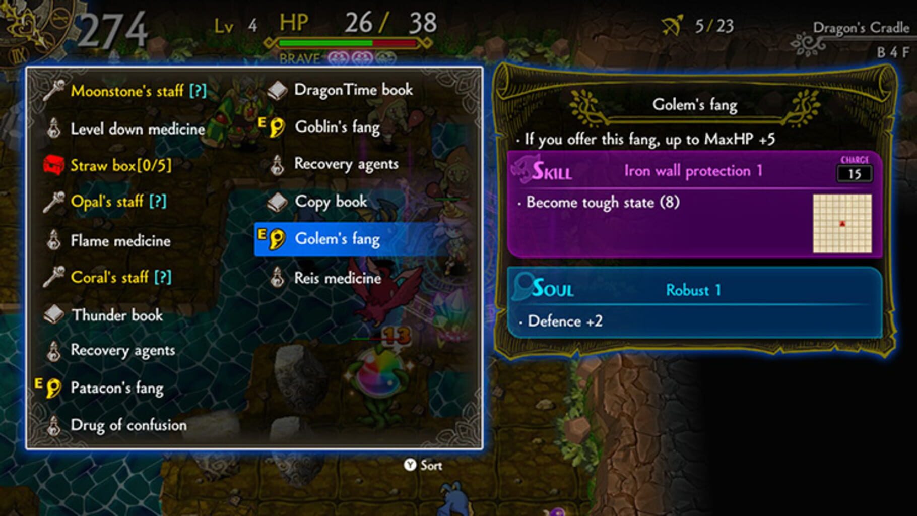 Dragon Fang Z: The Rose & Dungeon of Time screenshot