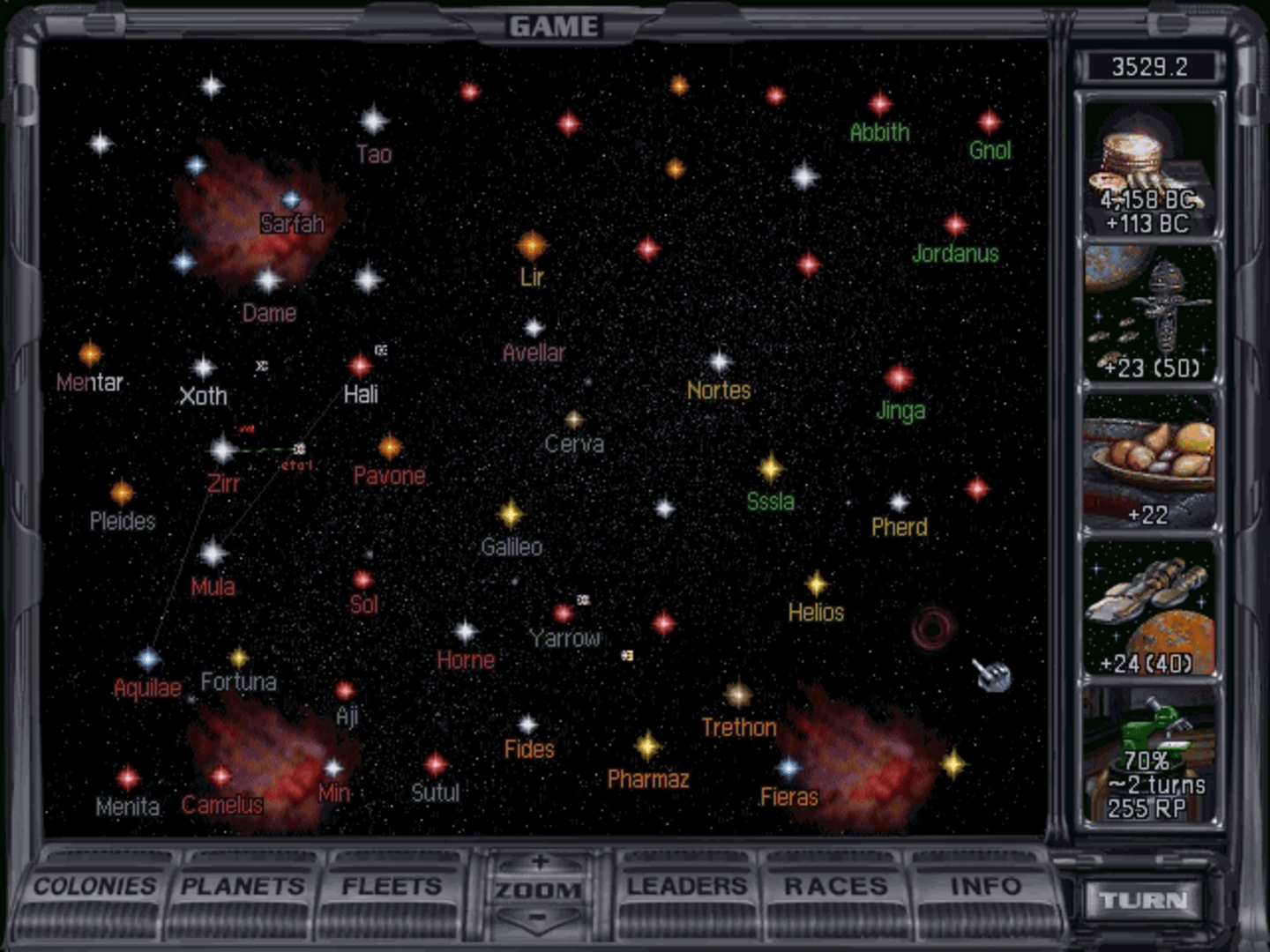 Master of Orion II: Battle at Antares screenshot