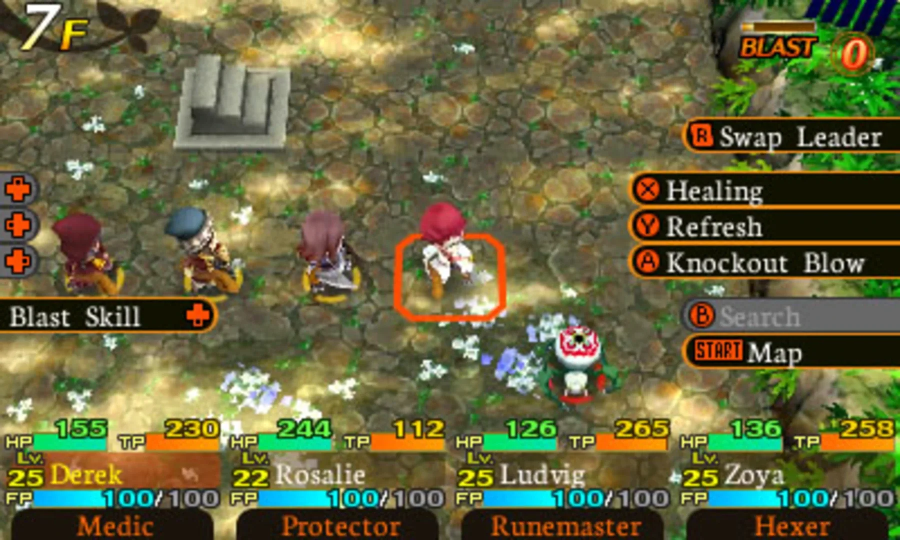Captura de pantalla - Etrian Mystery Dungeon