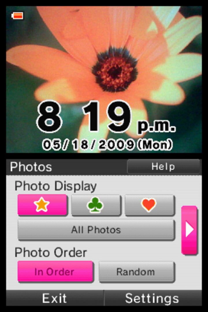 Captura de pantalla - Photo Clock