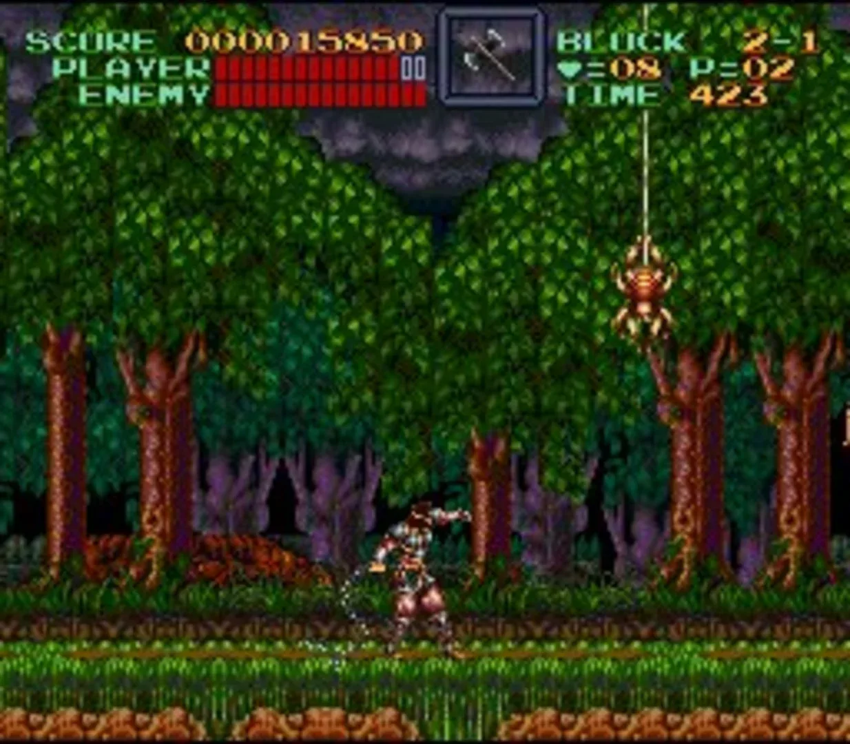 Captura de pantalla - Super Castlevania IV