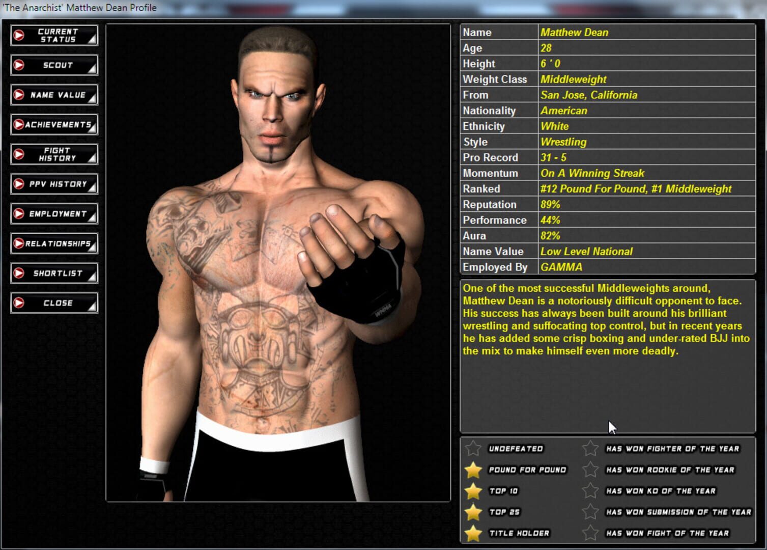 Captura de pantalla - World of Mixed Martial Arts 3